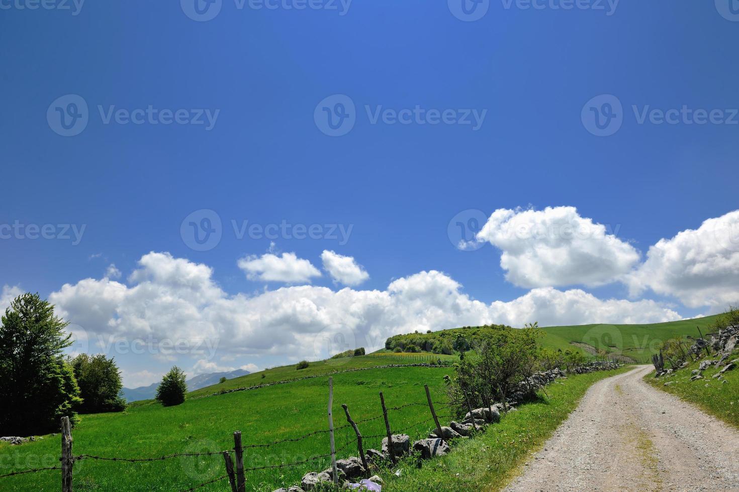 vista da natureza da montanha foto