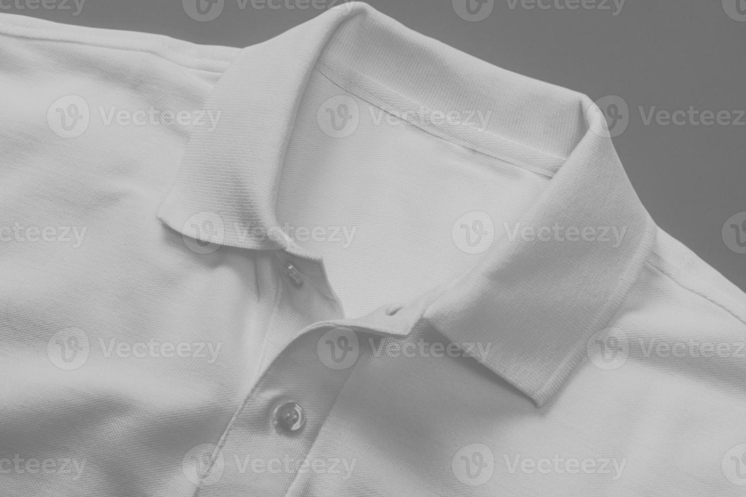 etiqueta de pescoço de camisa polo de maquete de logotipo foto