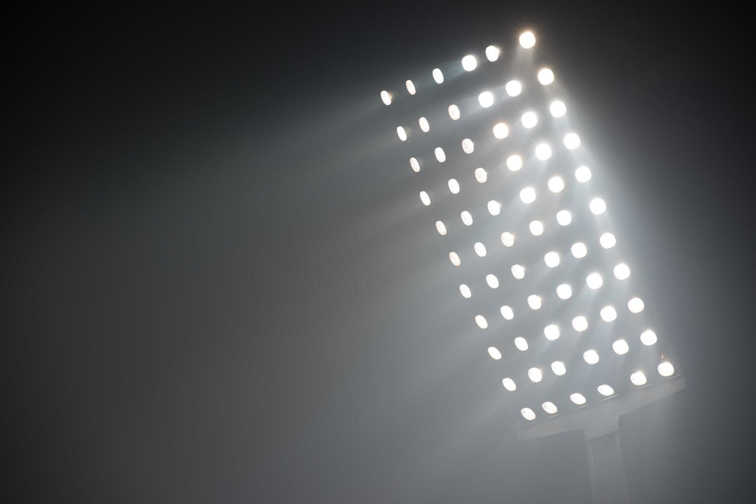 vista das luzes do estádio foto