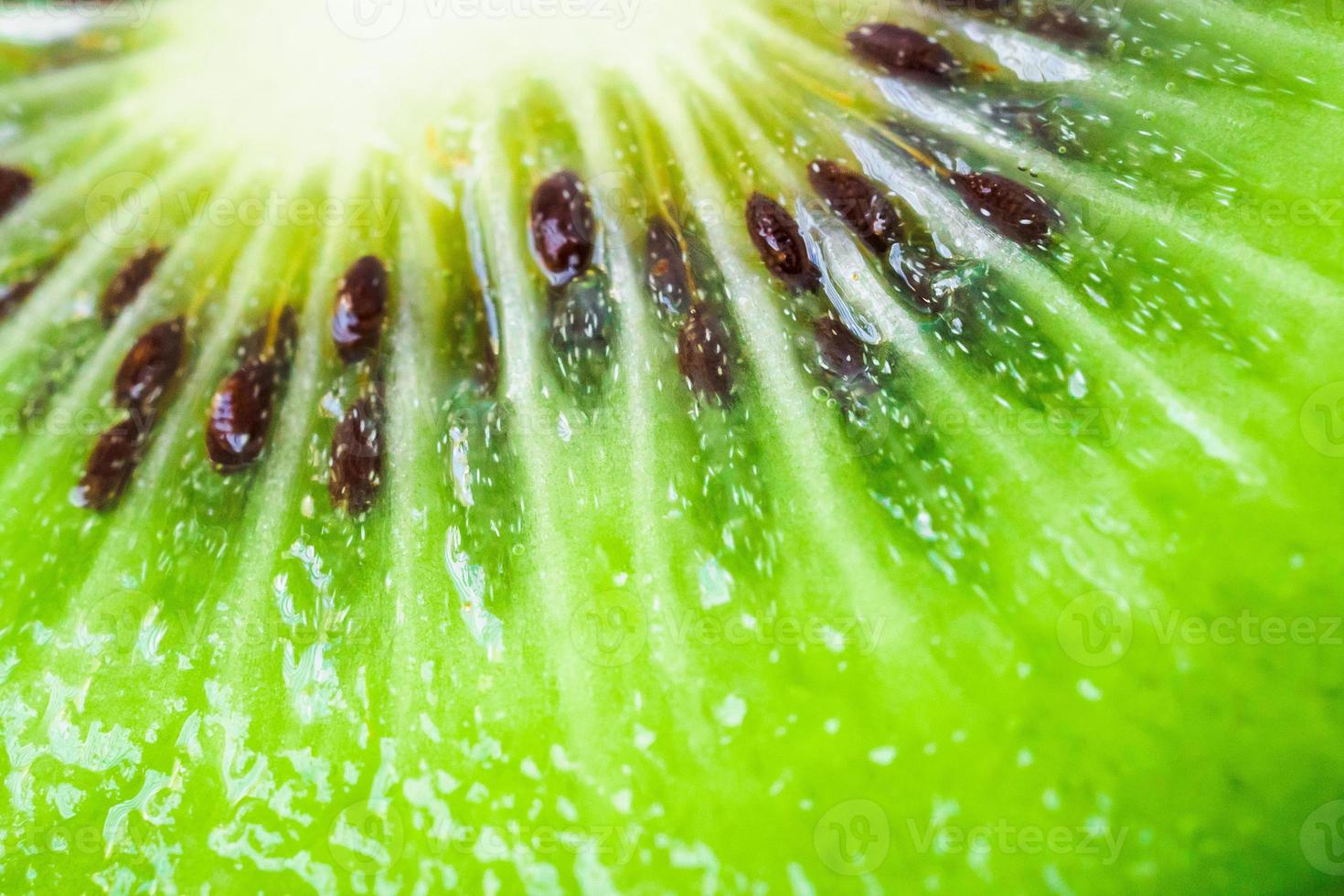 fundo de textura macro closeup de fatias de kiwi fresco foto