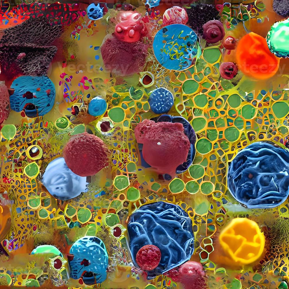 vírus, bactérias, fundo 3d médico de fungos. omicron, rinovírus, infecção por hpv, hiv, adenovírus, células do vírus da doença da gripe, anticorpo, bacteriófago foto