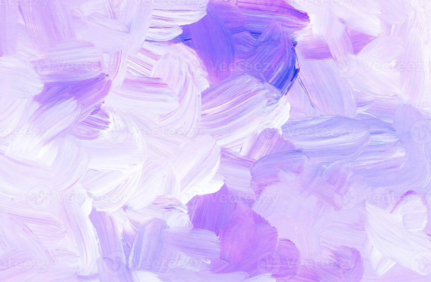textura de fundo violeta e branco pastel abstrato. abstração roxa clara de óleo. pinceladas no papel. modelo para cartão, convite. foto