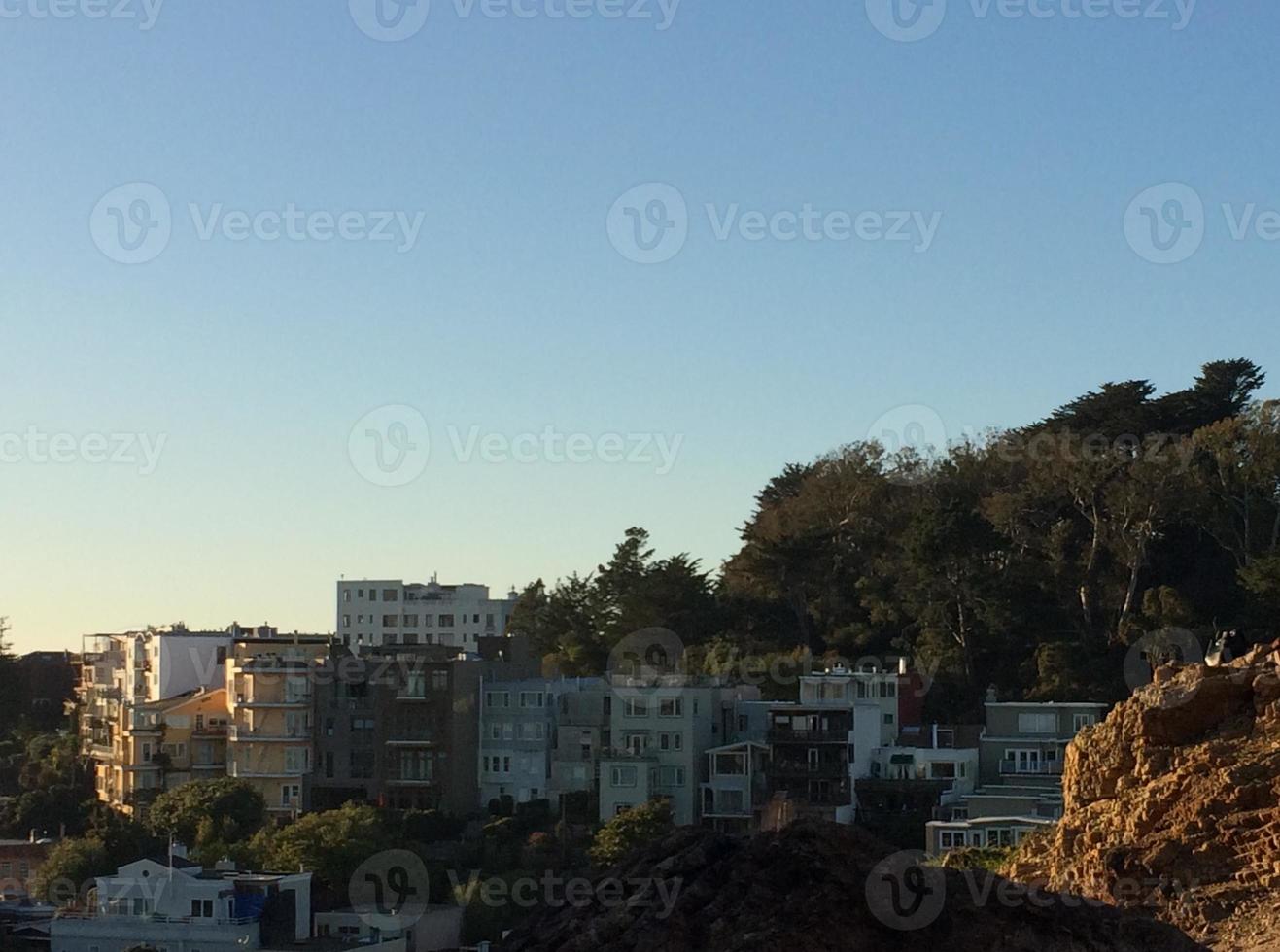 casas nas montanhas foto