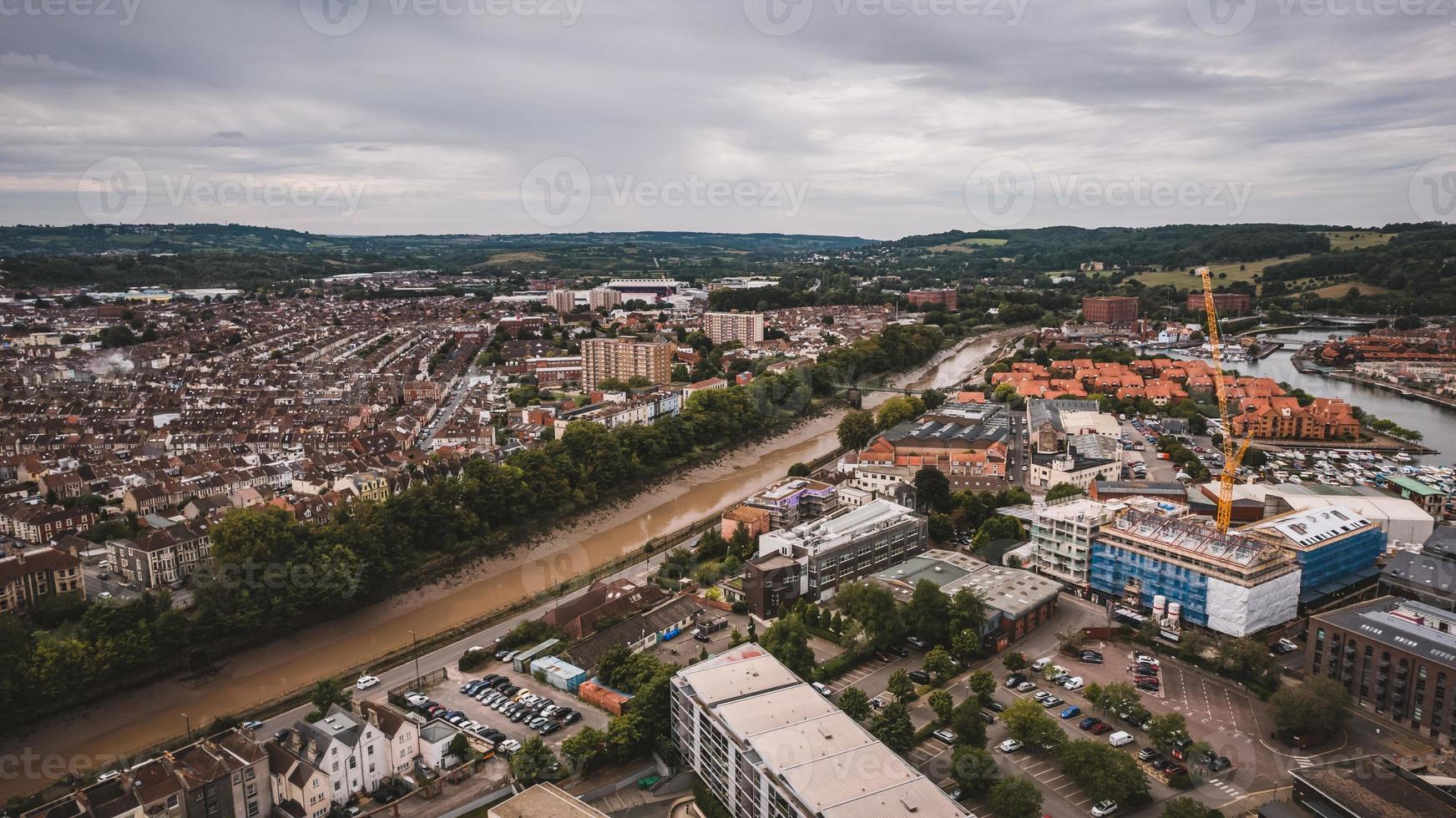 vista aérea de Bristol, Reino Unido foto
