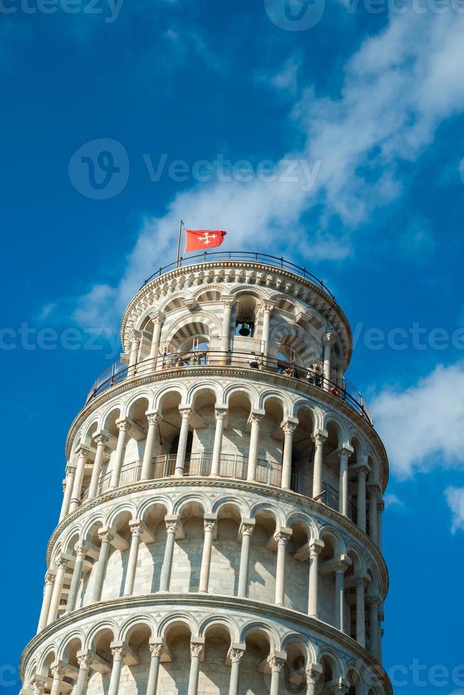 torre inclinada, pisa, itália foto