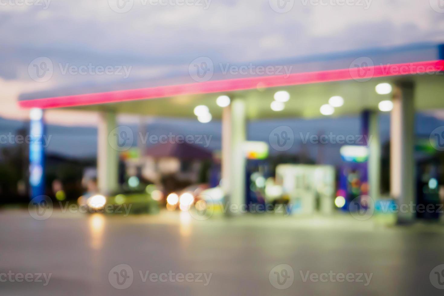 posto de gasolina desfocar fundo foto