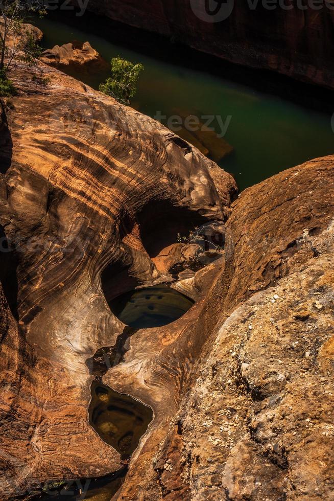 desfiladeiro de paralelepípedos qld austrália foto