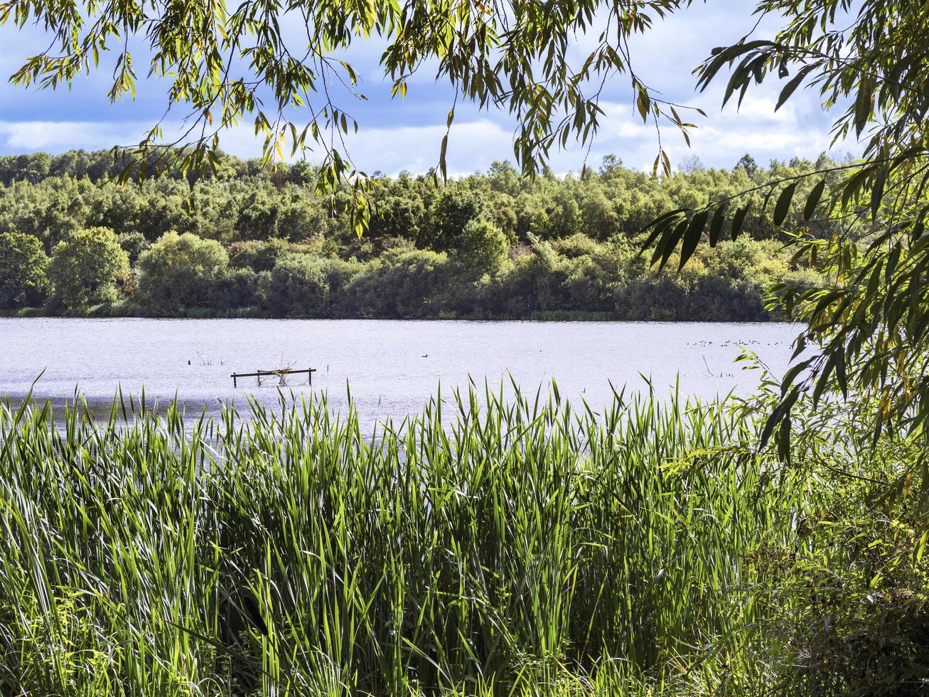 Lake at Fairburnings, West Yorkshire, Inglaterra foto