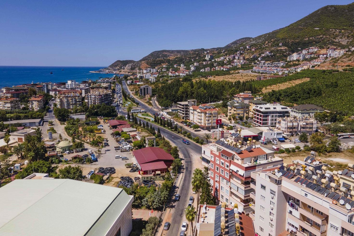 alanya 2022 antalya cidade aérea com mar foto