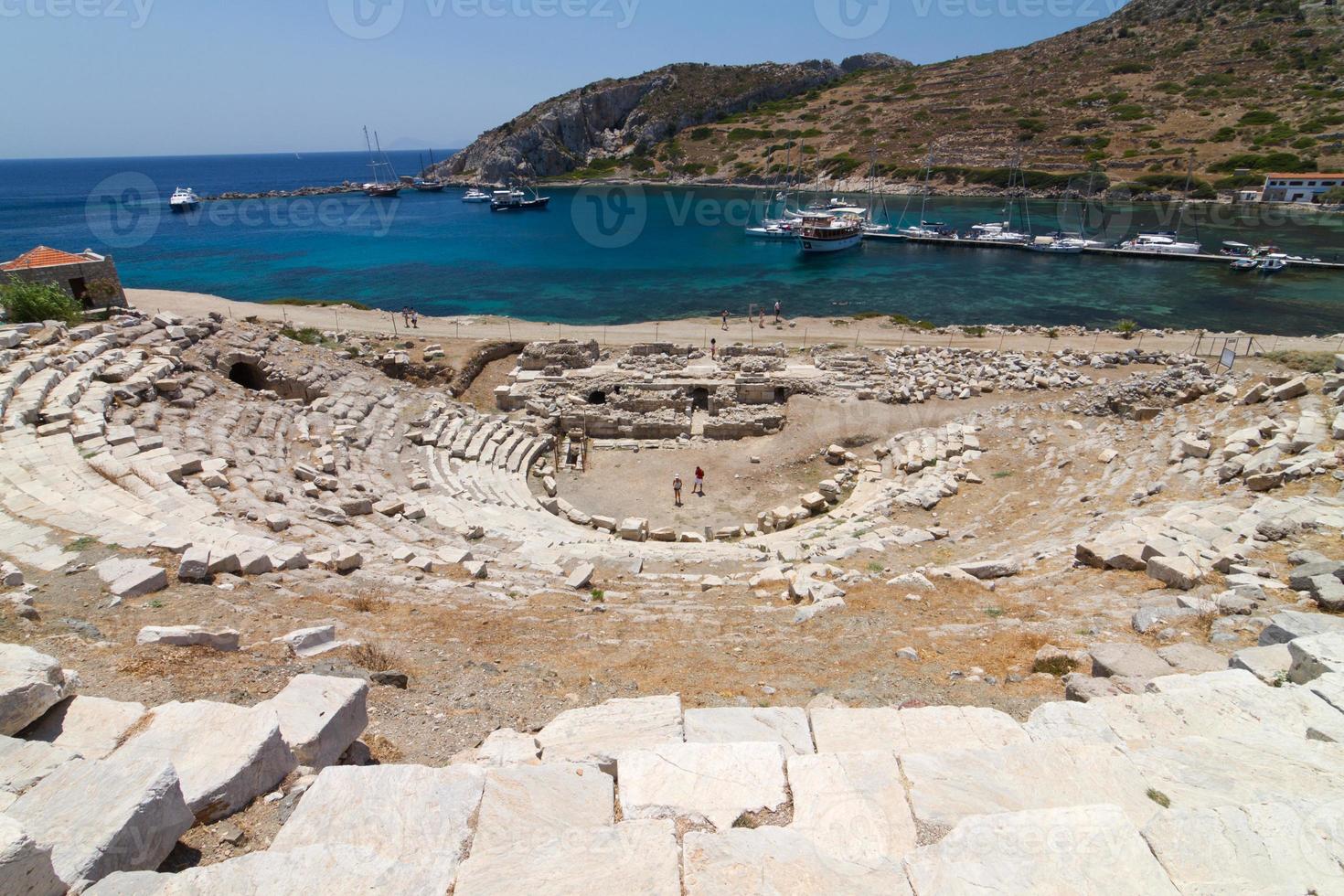 anfiteatro de knidos, datca, turquia foto