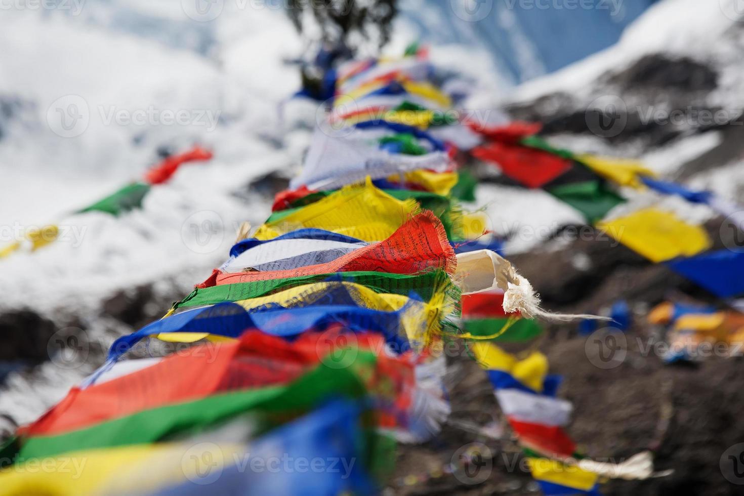 bandeiras de oração budista foto