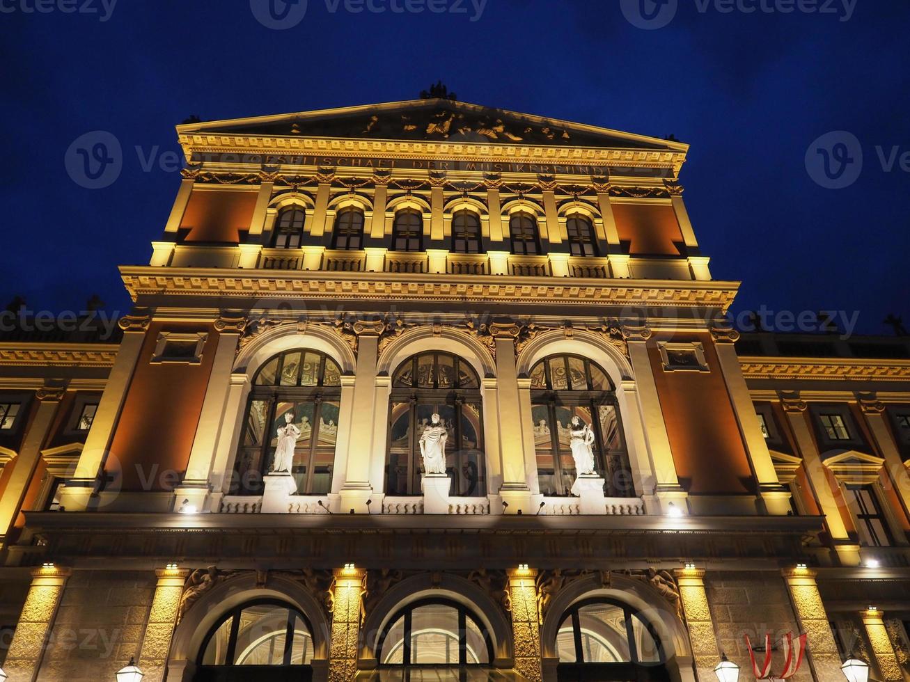 sala de concertos musikverein em viena foto