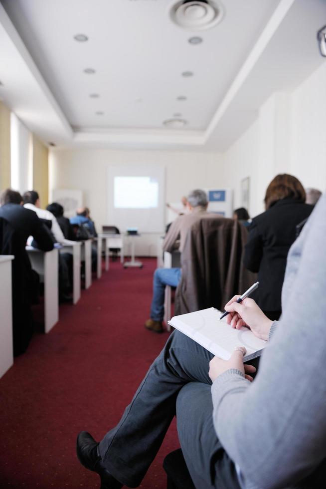 grupo de empresários no seminário foto