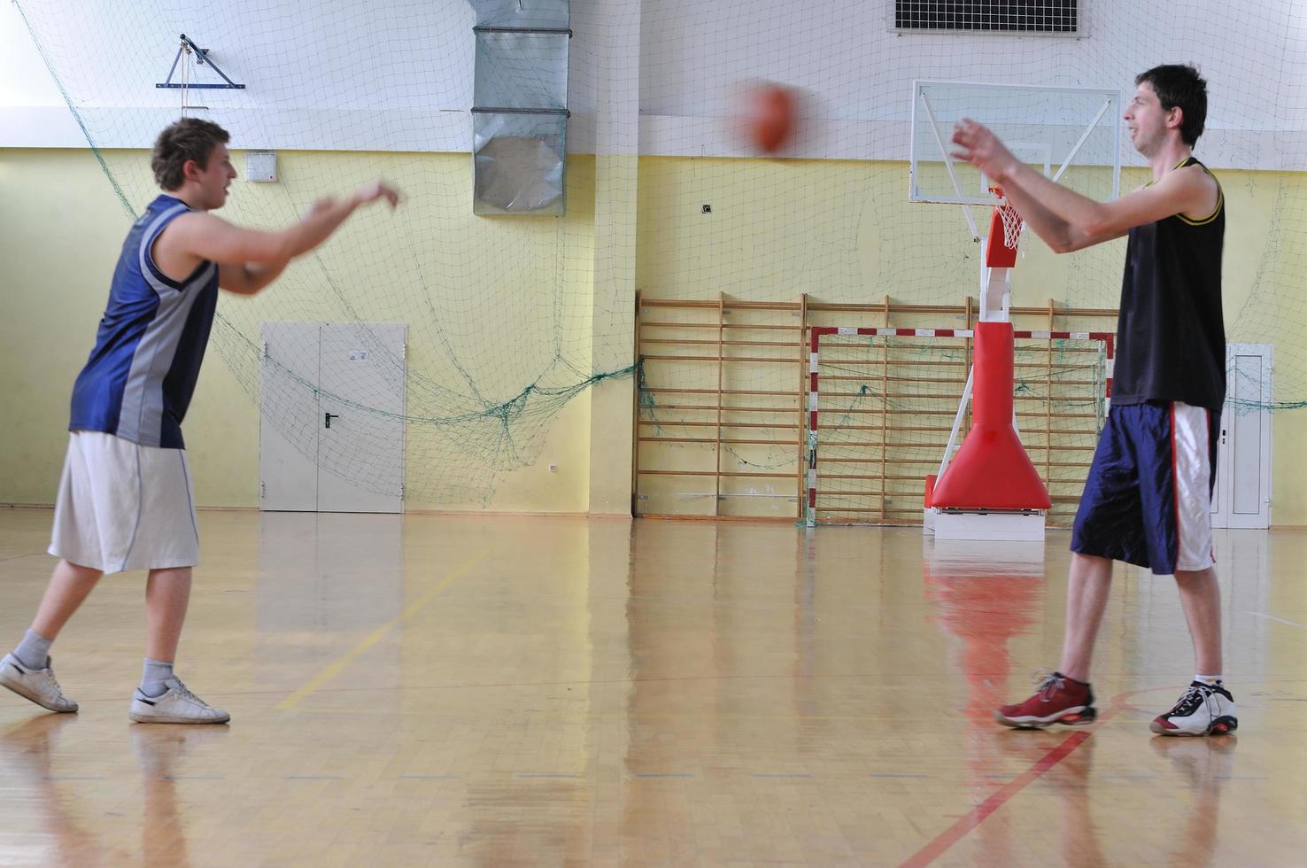 vista do jogo de basquete foto