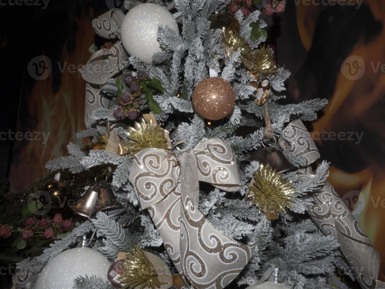 enfeites de natal e decorações fecham detalhes foto