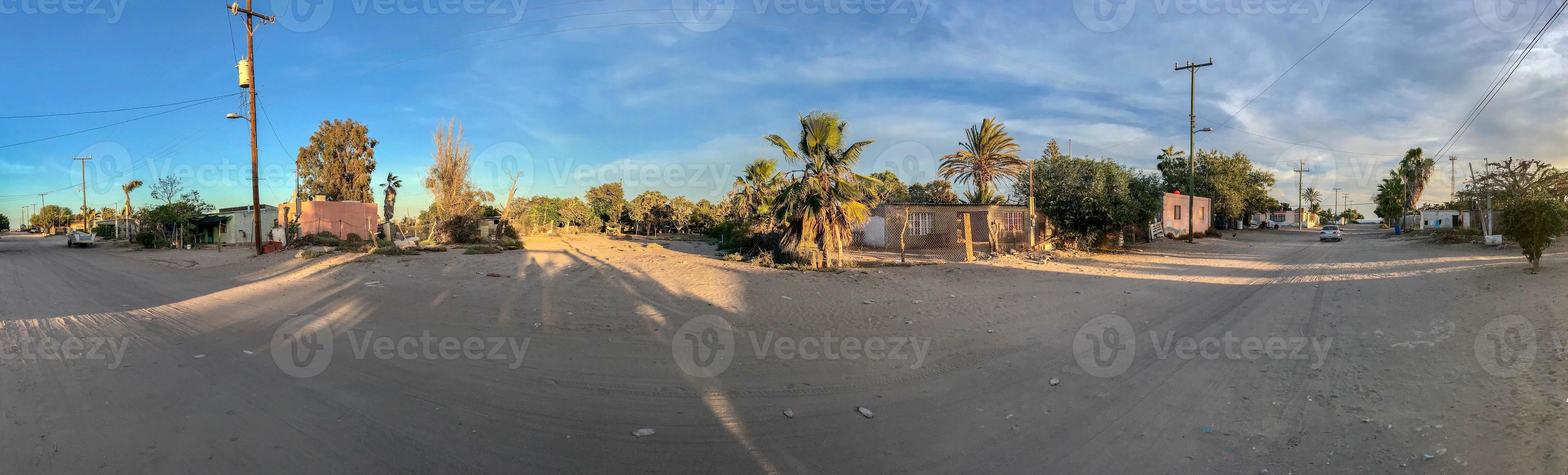 adolfo lopez mateos vista da pequena vila mexicana foto