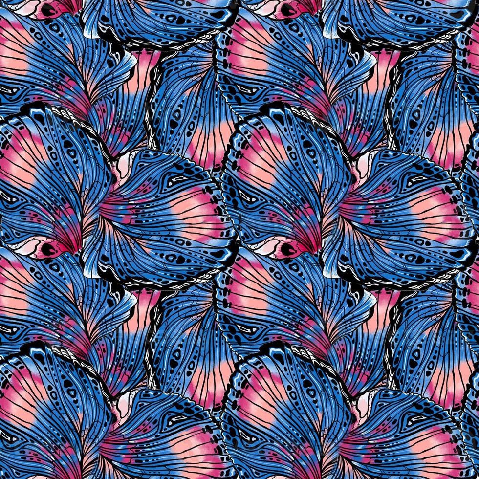 padrão sem emenda com ilustração de asas butterflies.colorful. perfeitamente adequado para o design de tecidos, têxteis. foto