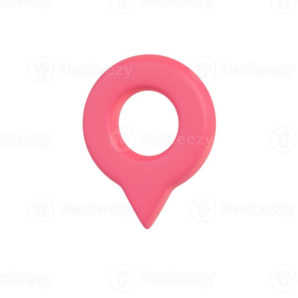 ícone de ponteiro vermelho de coleção de pinos de localização para pino no mapa para mostrar a ilustração location.3d. foto