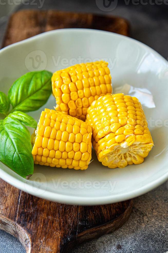 espiga de milho cozinha cozida refeição fresca comida lanche dieta na mesa cópia espaço fundo de comida foto