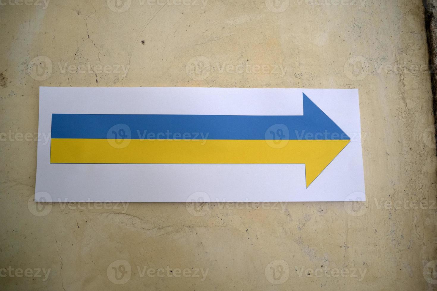 seta de cores da bandeira da ucrânia foto