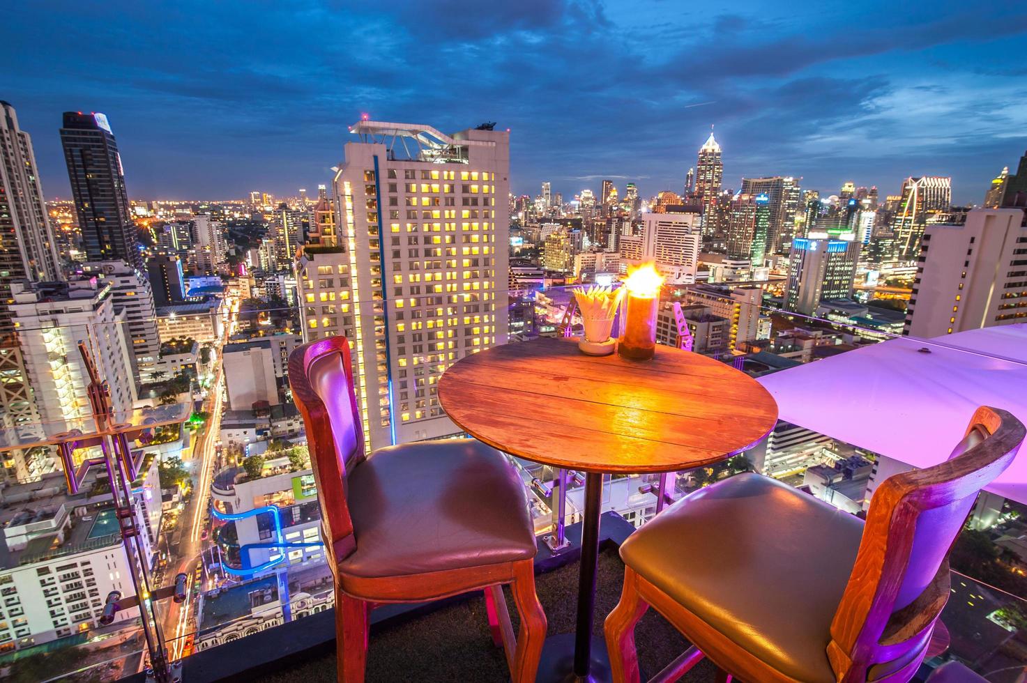 bangkok restaurante na cobertura foto
