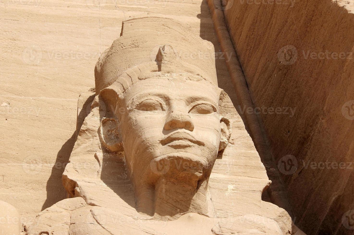 detalhe templo de ramsés ii. Abu Simbel, Egito. foto