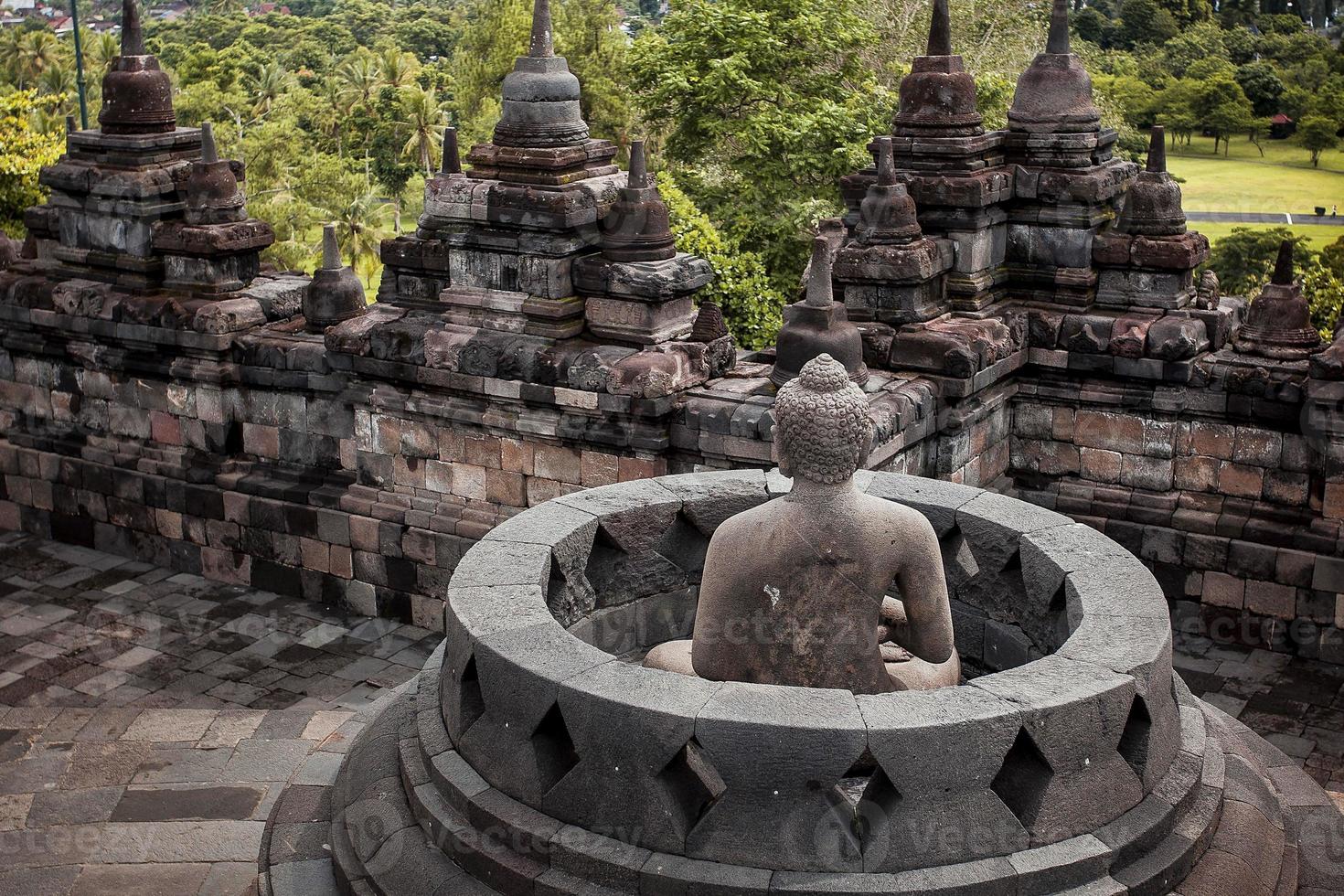 templo de borobudur, java, Indonésia. foto