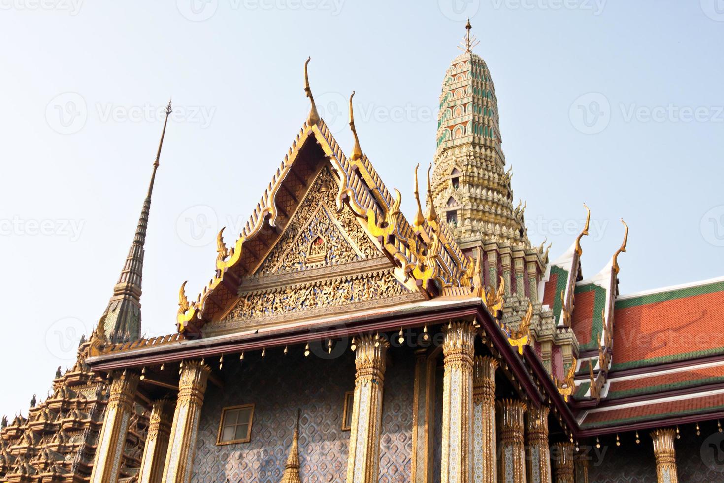 wat phra kaew, templo da esmeralda buddha, bangkok, tailândia foto