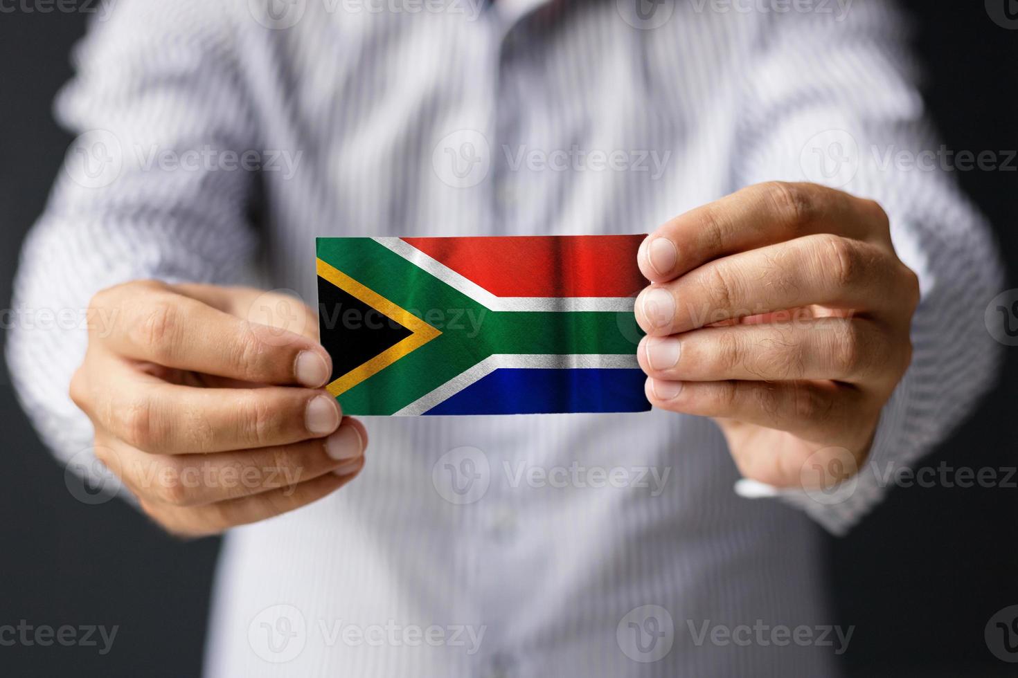 bandeira sul-africana. foto
