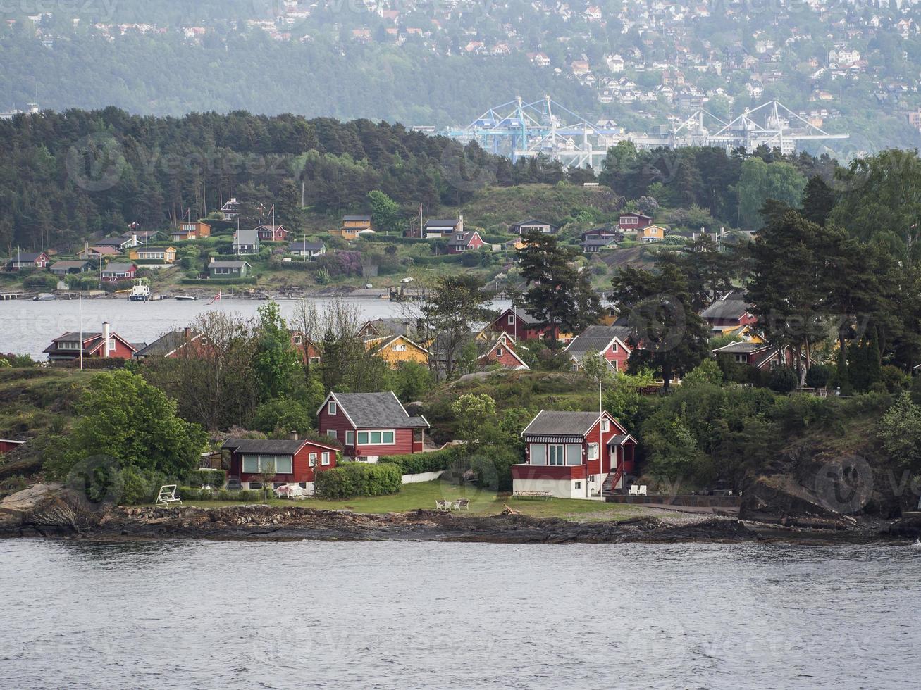 o fiorde de oslo na noruega foto