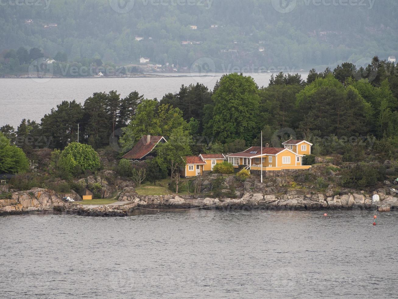 oslo e oslofjord na noruega foto