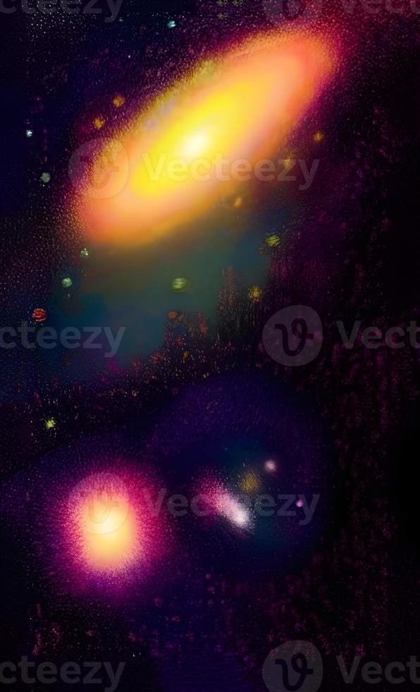 uma nebulosa abstrata no espaço sideral e galáxias de fundo de renderização 3d, adequada para uma tela de celular, desktop de telefone, página de destino, ui ux e papel de parede. foto