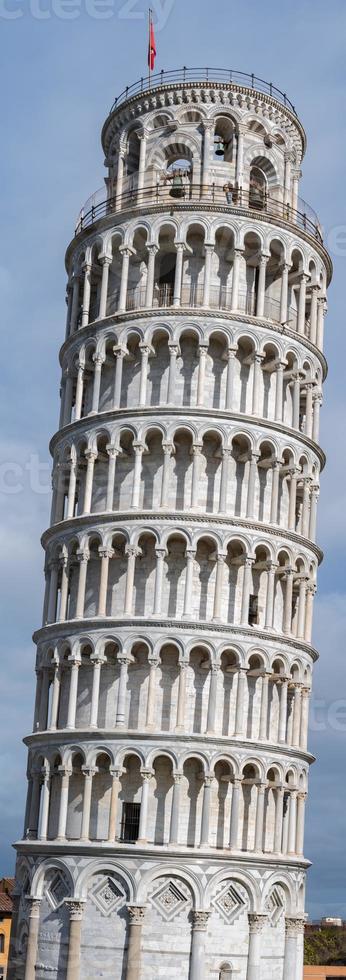 cúpula de pisa e torre inclinada close-up vista detalhada foto