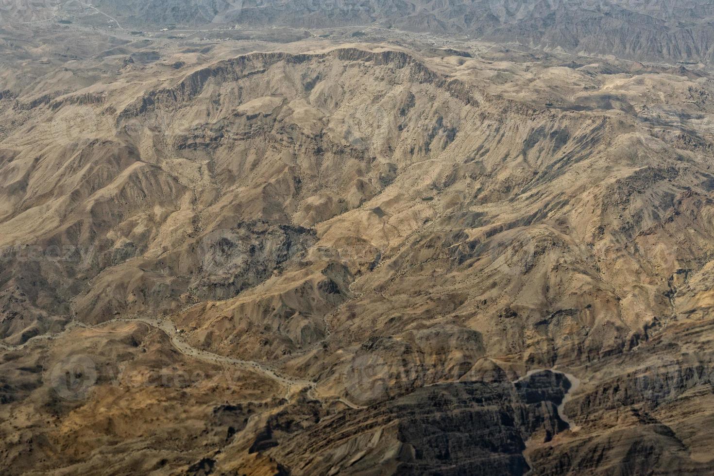 omã montanhas vista aérea paisagem foto