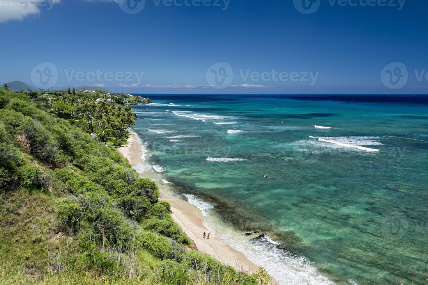 havaí oahu hanauma vista da baía foto