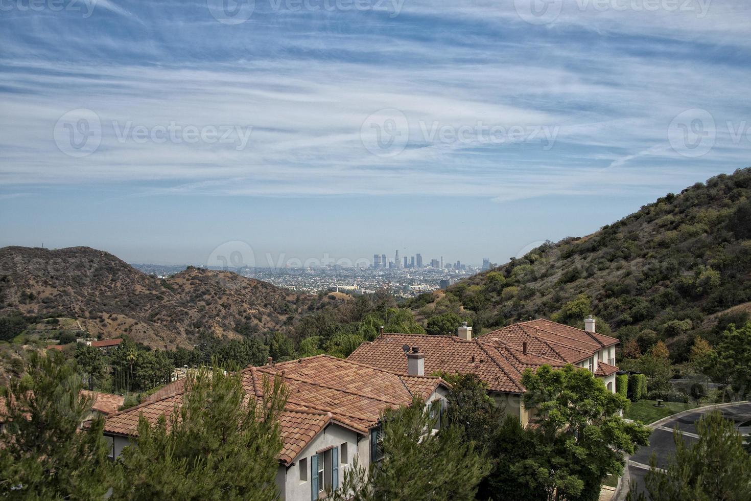 los angeles vista de mulholland drive foto