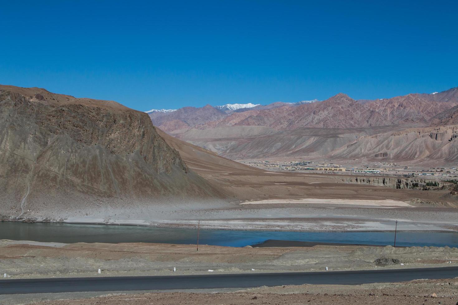 confluência dos rios zanskar e indus foto