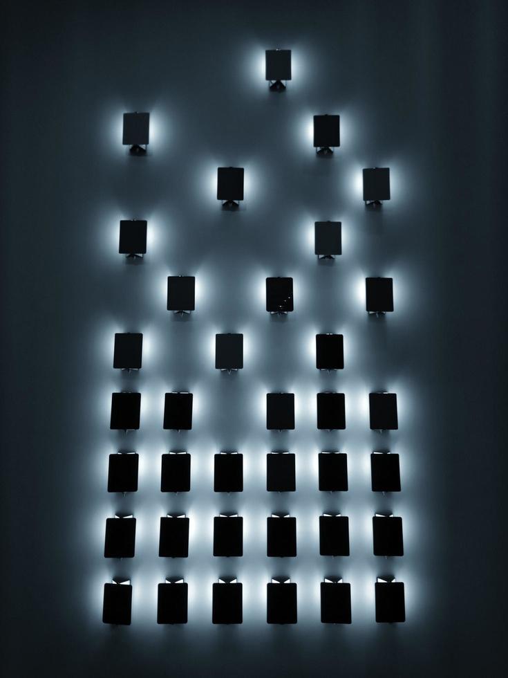 luzes quadradas iluminadas foto