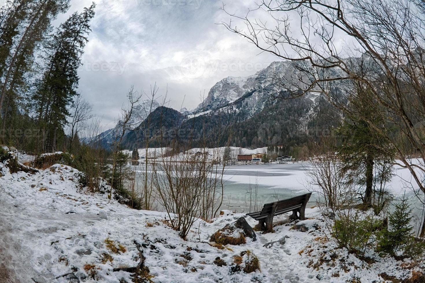 terra de berchtesgaden no inverno foto