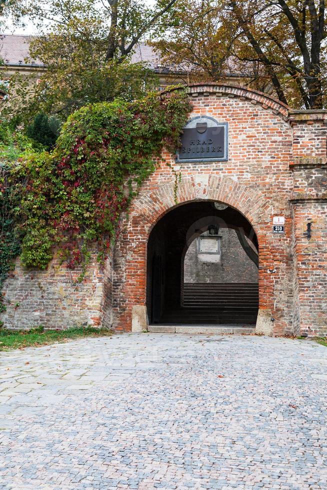 entrada no castelo spilberk, cidade de brno foto