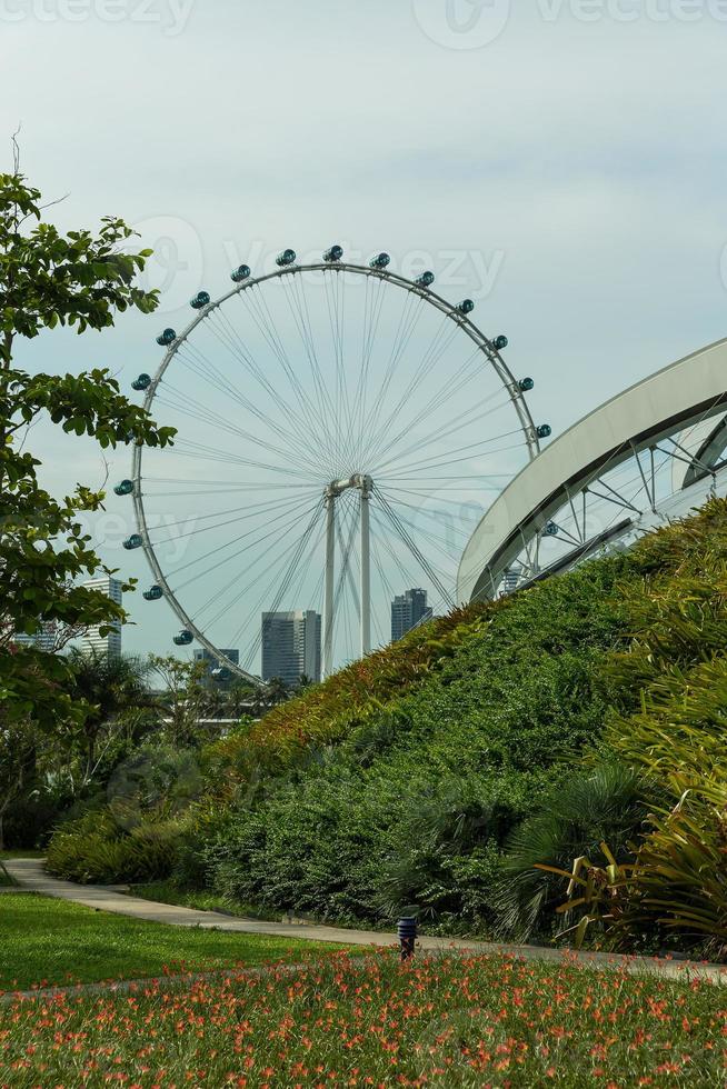 vista do horizonte da cidade de singapura foto