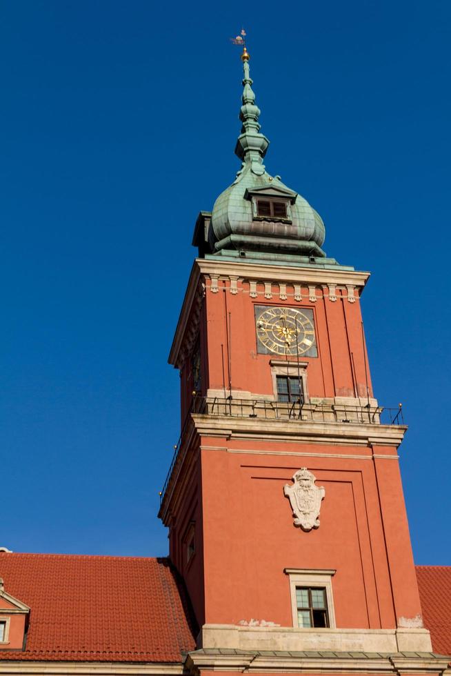 Varsóvia, Polónia. cidade velha - famoso castelo real. patrimônio mundial da unesco. foto