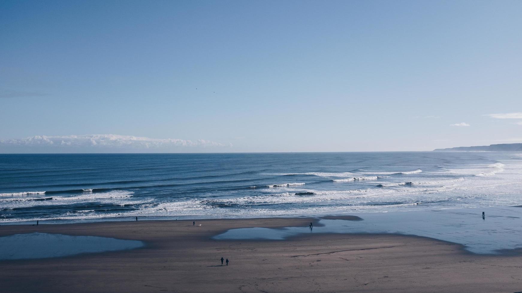 paisagem vista da praia foto