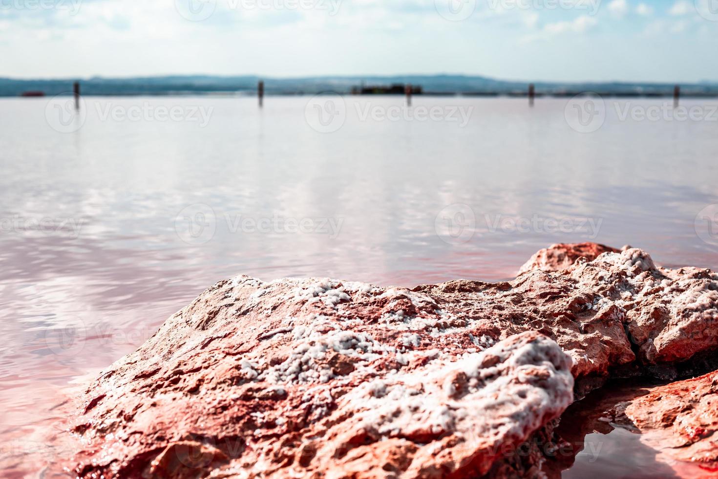 lago rosa torrevieja em alicante, espanha foto