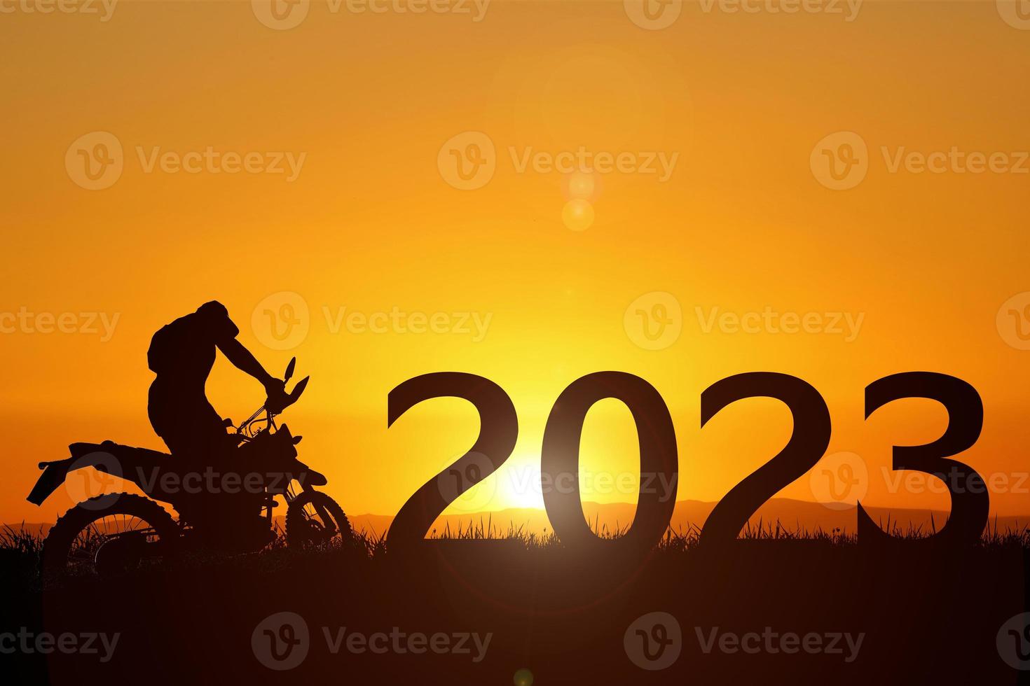 ideias dão as boas-vindas a 2023 e novos começos. feliz Ano Novo foto