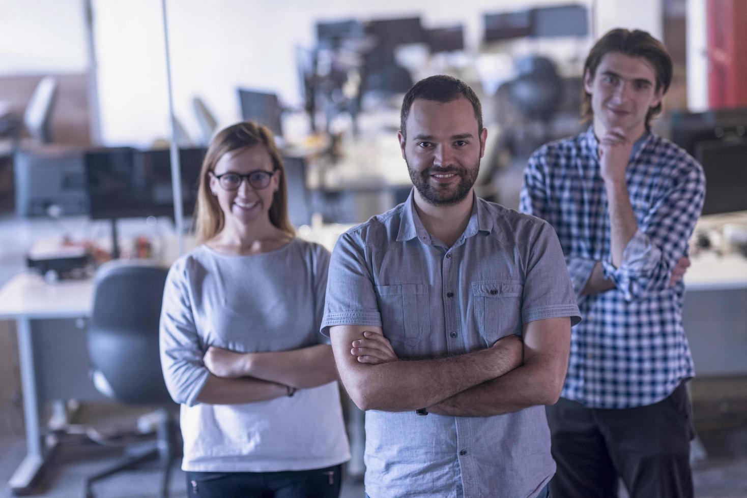 iniciar equipe de negócios foto