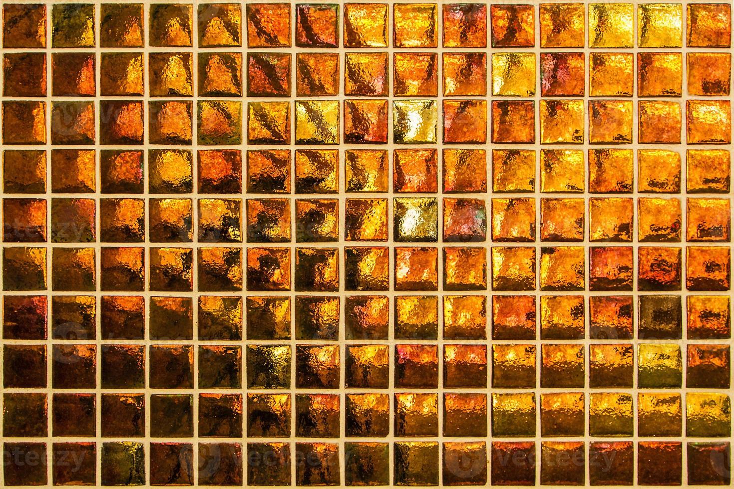 mosaico laranja moderno com pequenos quadrados foto