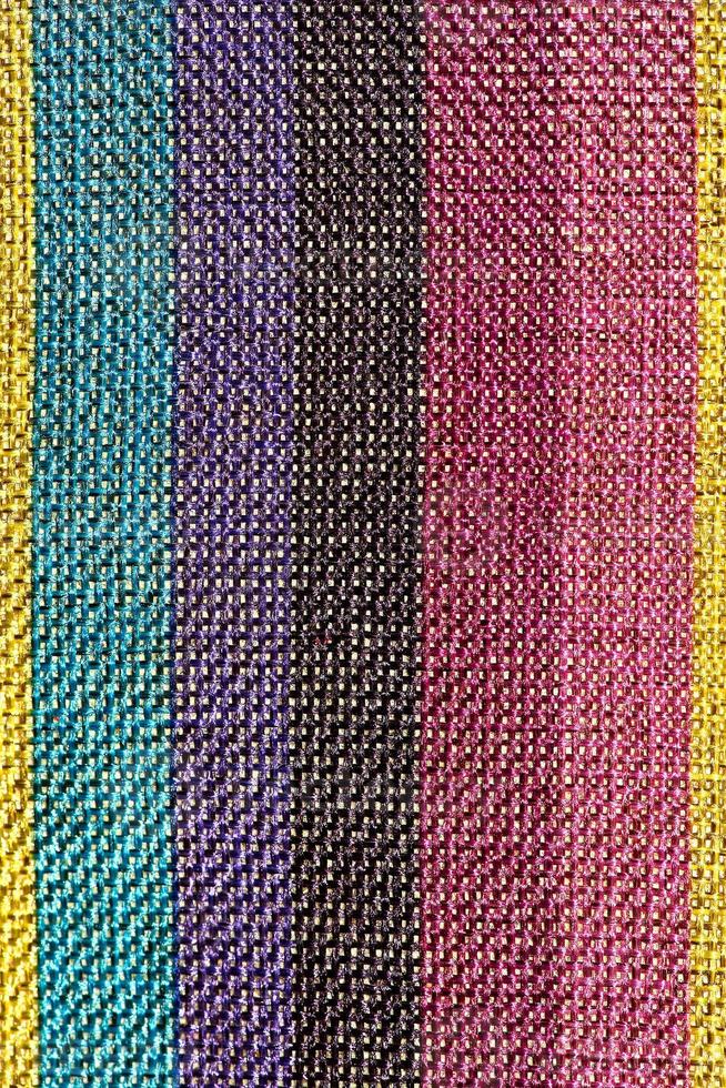 superfície do tapete colorido estilo peruano tailandês close-up. foto