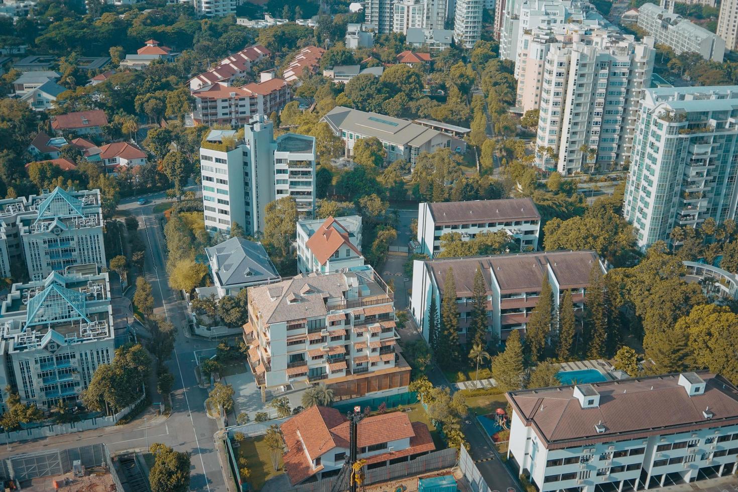 vista aérea da paisagem urbana foto