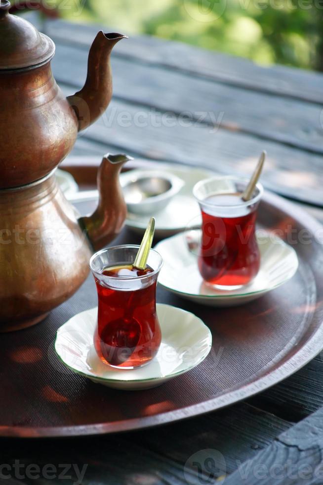 chá turco foto
